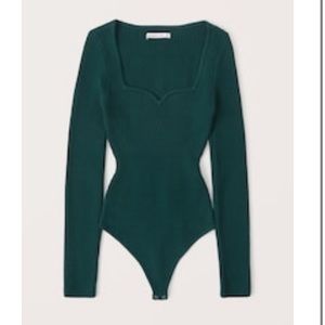 NEW Abercrombie Sweetheart Neck Sweater Bodysuit SOLD OUT